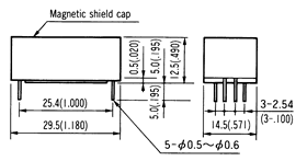 PA1A干簧繼電器（磁簧繼電器/舌簧繼電器）尺寸