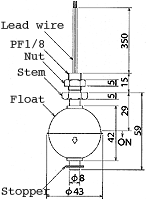 液位開關(guān)（液位傳感器/水位開關(guān)）RFS8-1尺寸規(guī)格